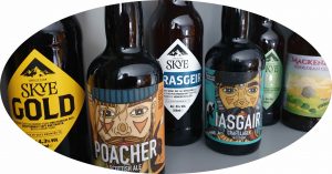 Skye Gold, Skye Tarasgeir, Skye IPA, Poacher Ale, Iasgair Craft Lager, MacKenzie Hebridean Cider at Loch Erisort Hotel: Accommodation, Bed and Breakfast, Restaurant and Bar, Isle of Lewis and Harris, Outer Hebrides, UK