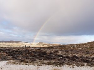 Rainbow over Loch Erisort Hotel: Accommodation, Bed and Breakfast, Restaurant and Bar, Isle of Lewis and Harris, Outer Hebrides, UK